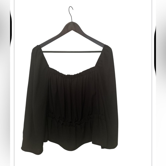 Women’s 7 FOR ALL MAN KIND blouse in black sz XL - Picture 4 of 7